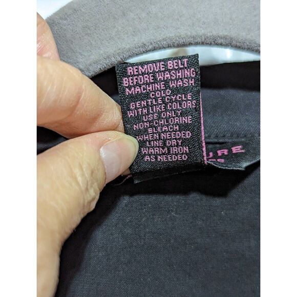 Signature by Robbie Bee Women's Black Brown Cotton Skirt & Top Suit Set Sz 12/16 - Picture 5 of 5